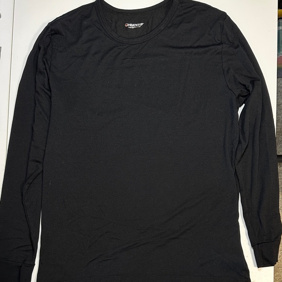 Men's Heatkeeper Black Long Sleeve Shirt - Picture 1 of 2